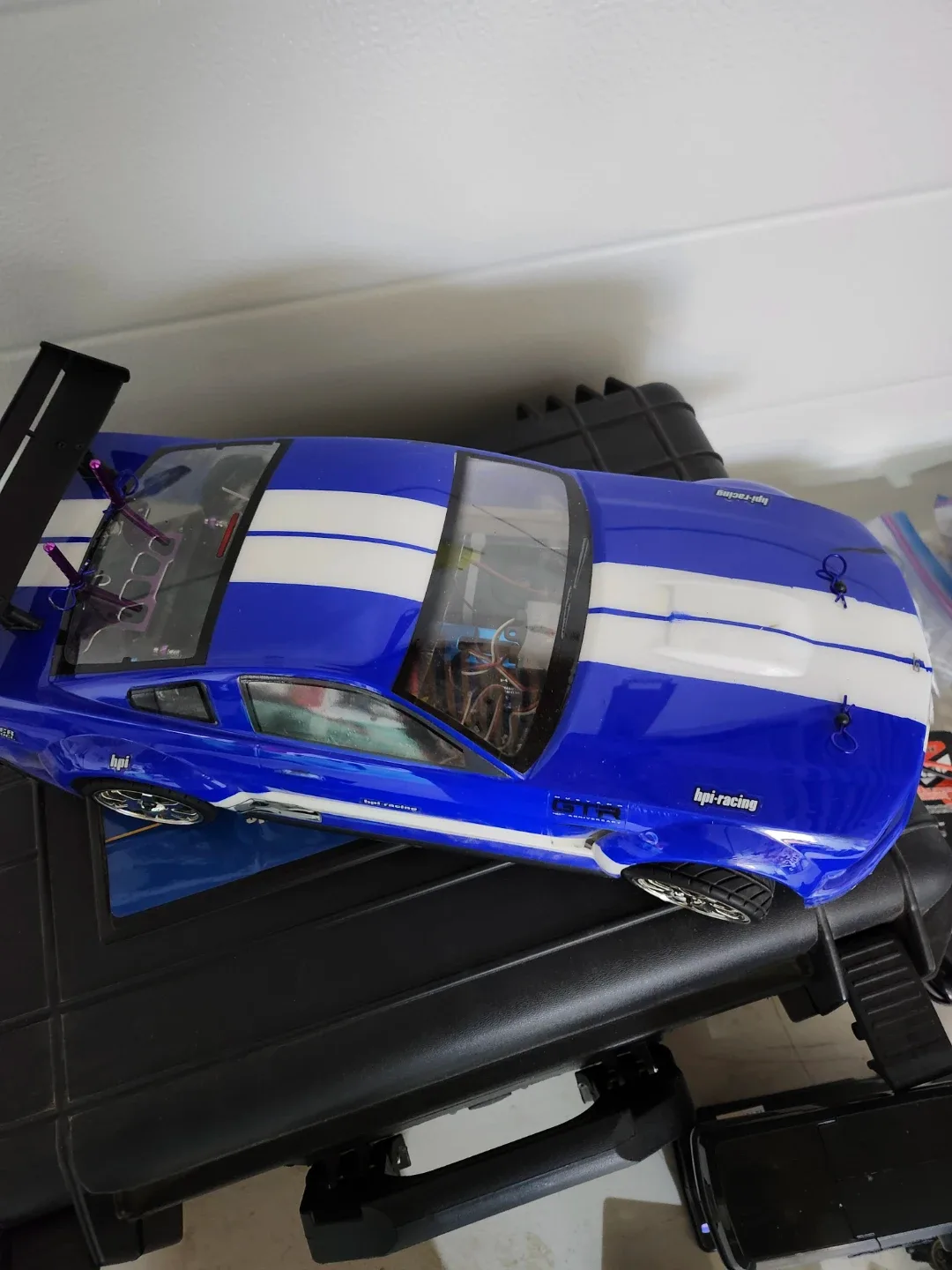 HPI Racing Mustang RC Car - Blue & White