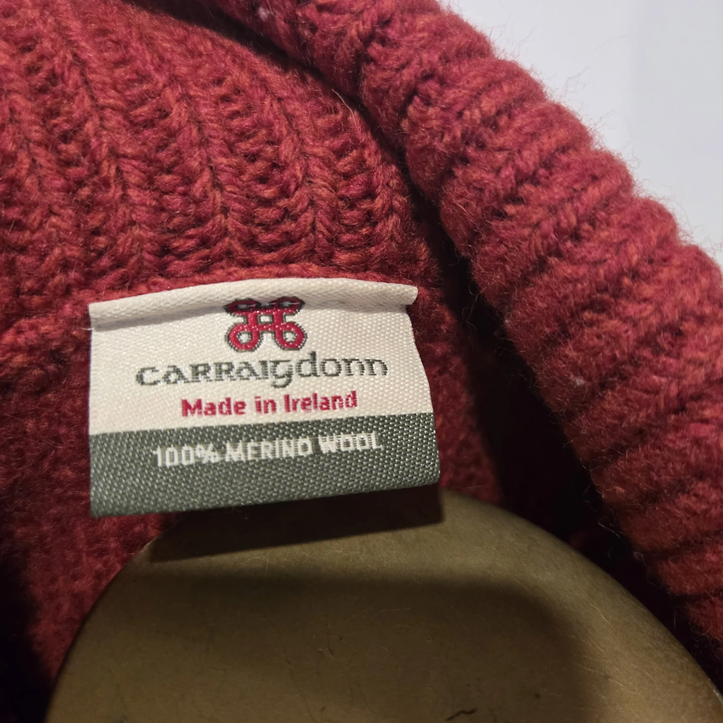 Carraig Donn Red Merino Wool Sweater Women’s Medium - photo 2
