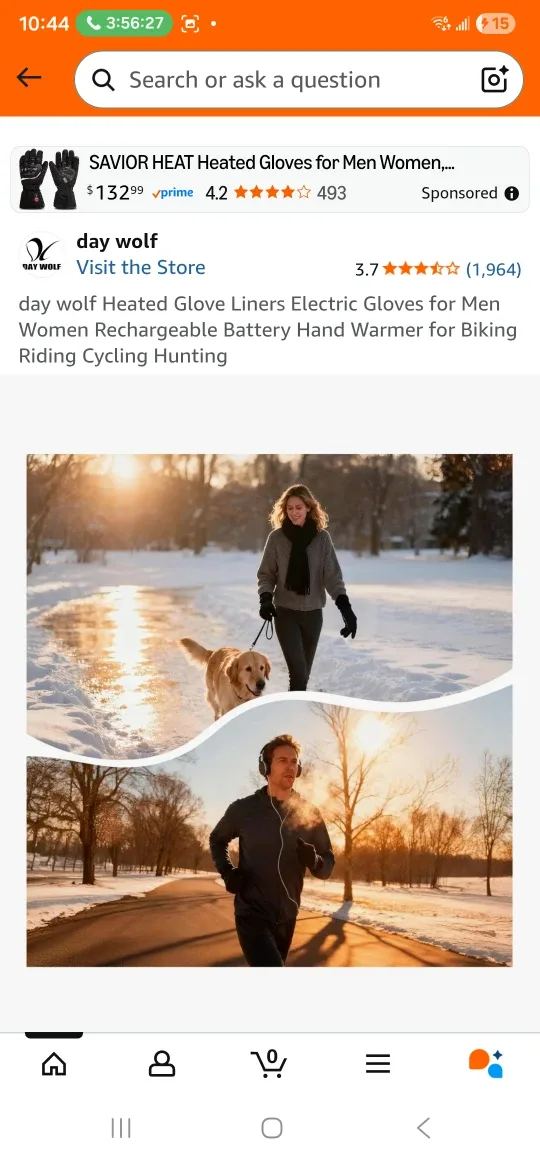 Day Wolf Heated Glove Liners - Rechargeable image indicator(7)