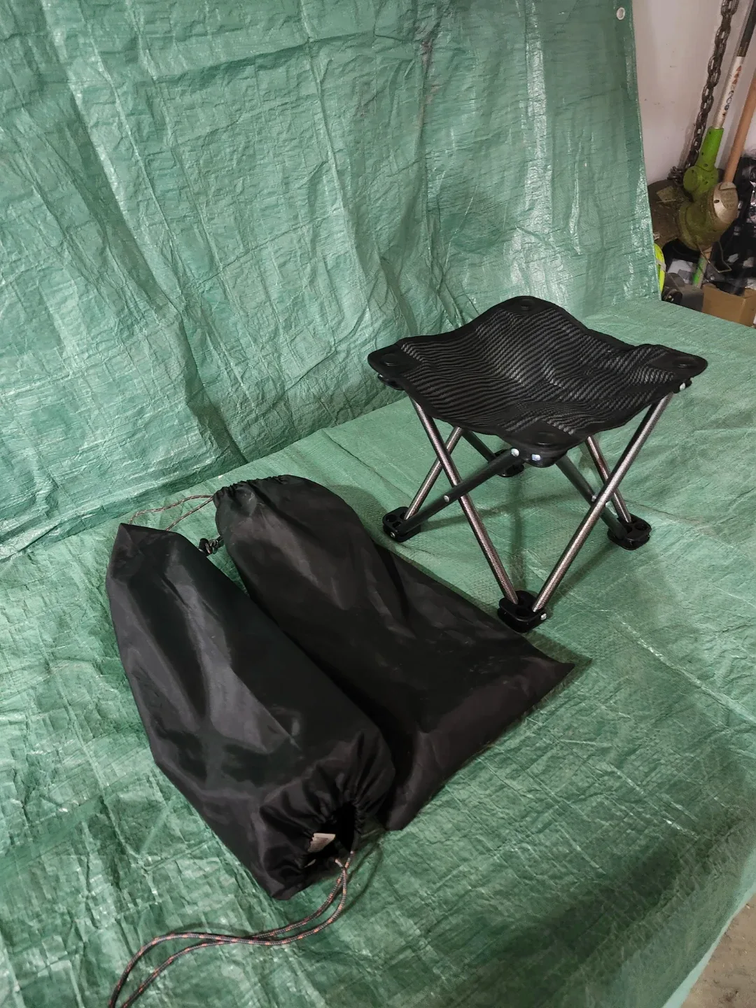 Portable Folding Stool with Carry Bag