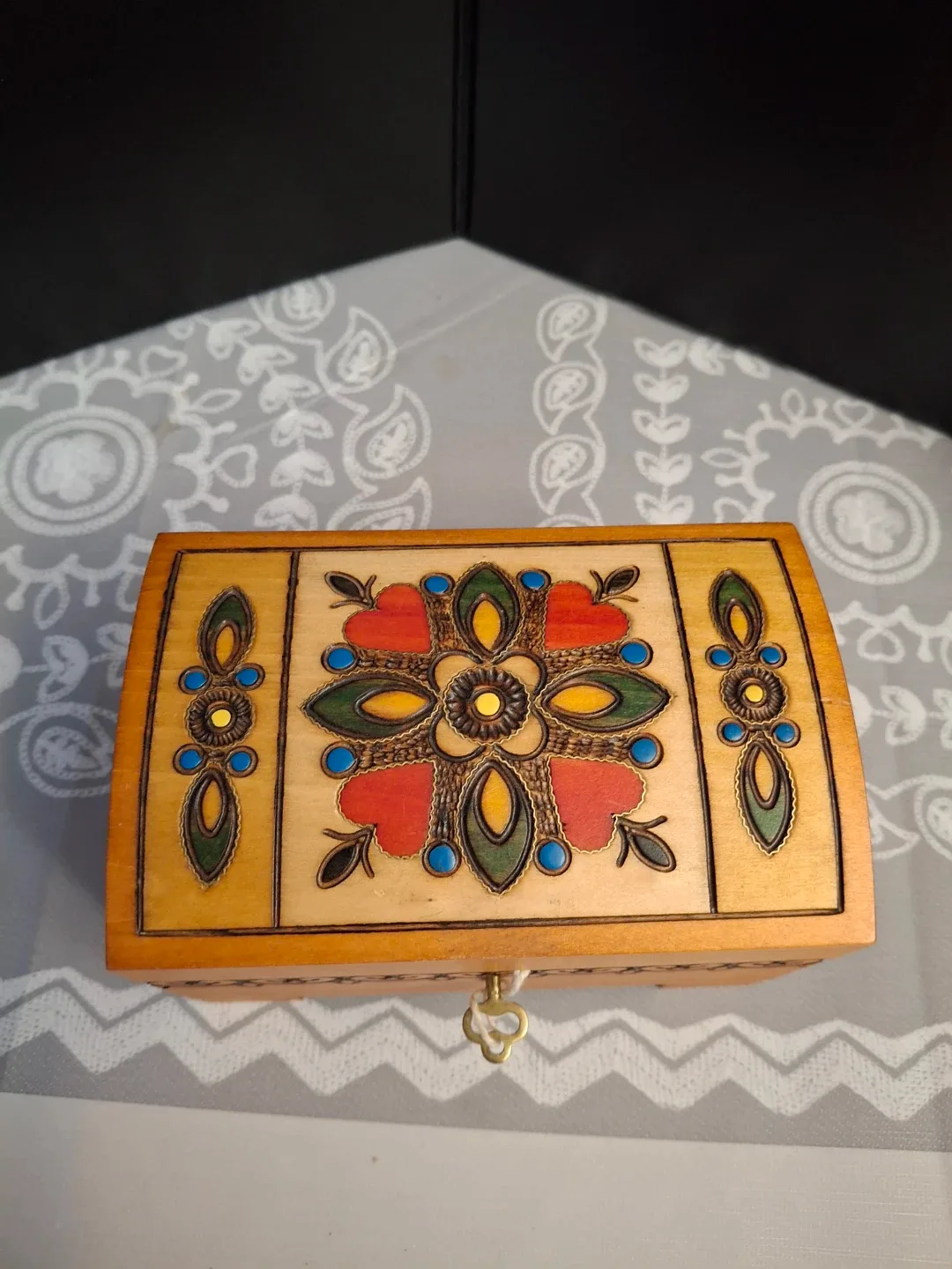 Handmade Wooden Trinket  Box image indicator(2)