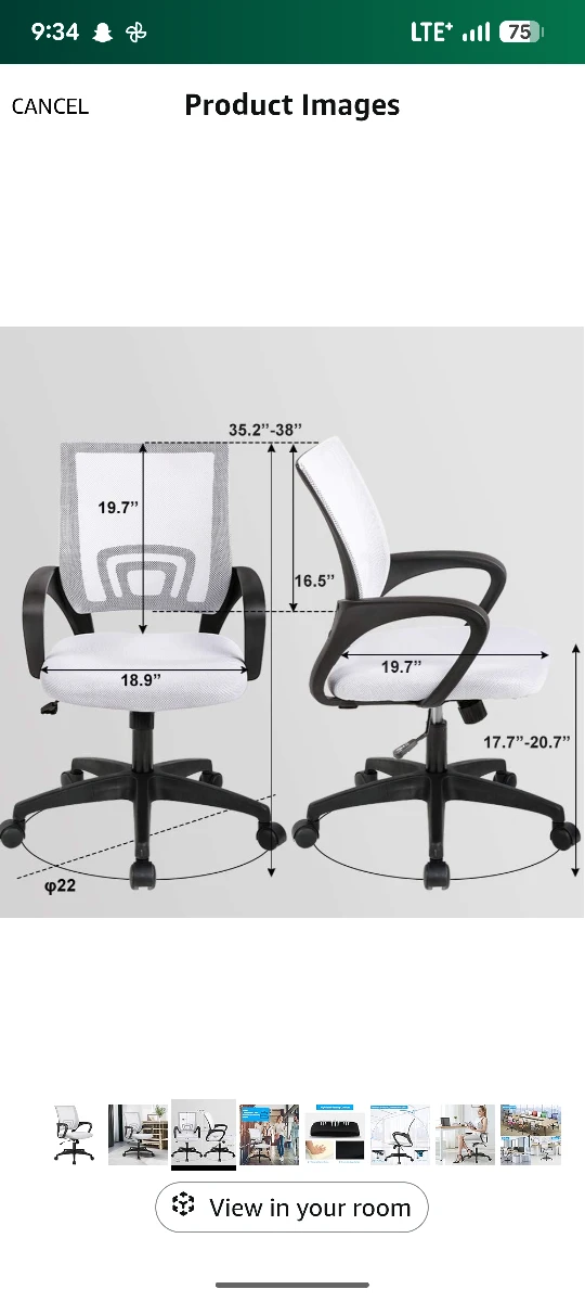 White Mesh Office Chair