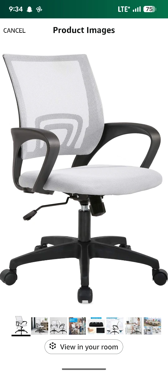 White Mesh Office Chair - photo 2