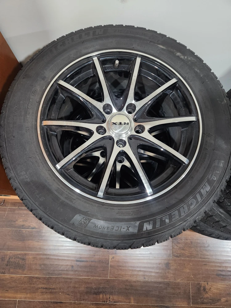 Michelin X-Ice Snow Tires 215/60R16 with RTX Rims - photo 4
