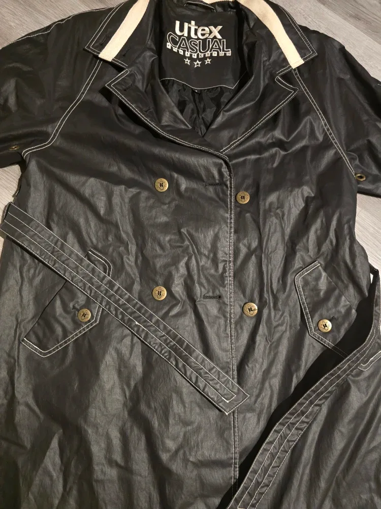 Uttex Casual Collection Black Trench Coat