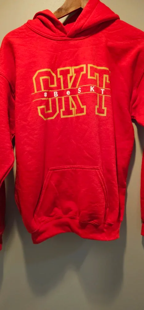 Gildan Youth XL Red Hoodie image indicator(7)