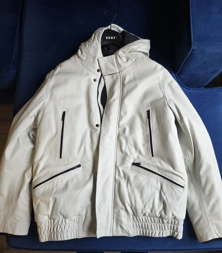 DKNY Men's Leather Jacket (Large)