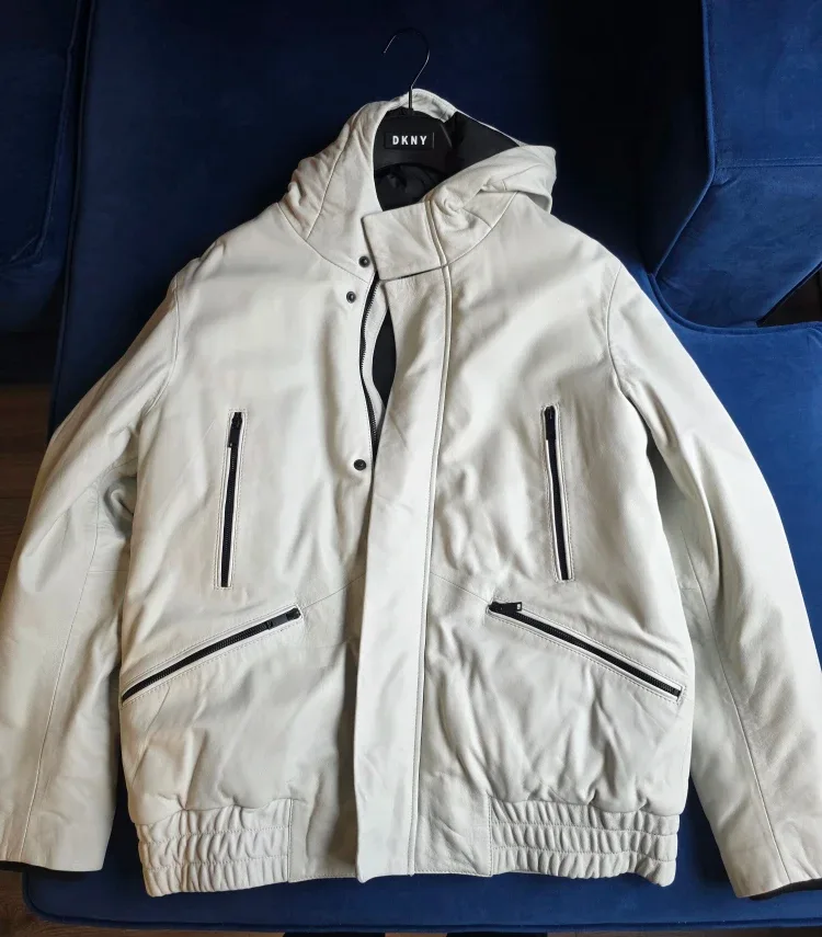 DKNY Men's Leather Jacket (Large)