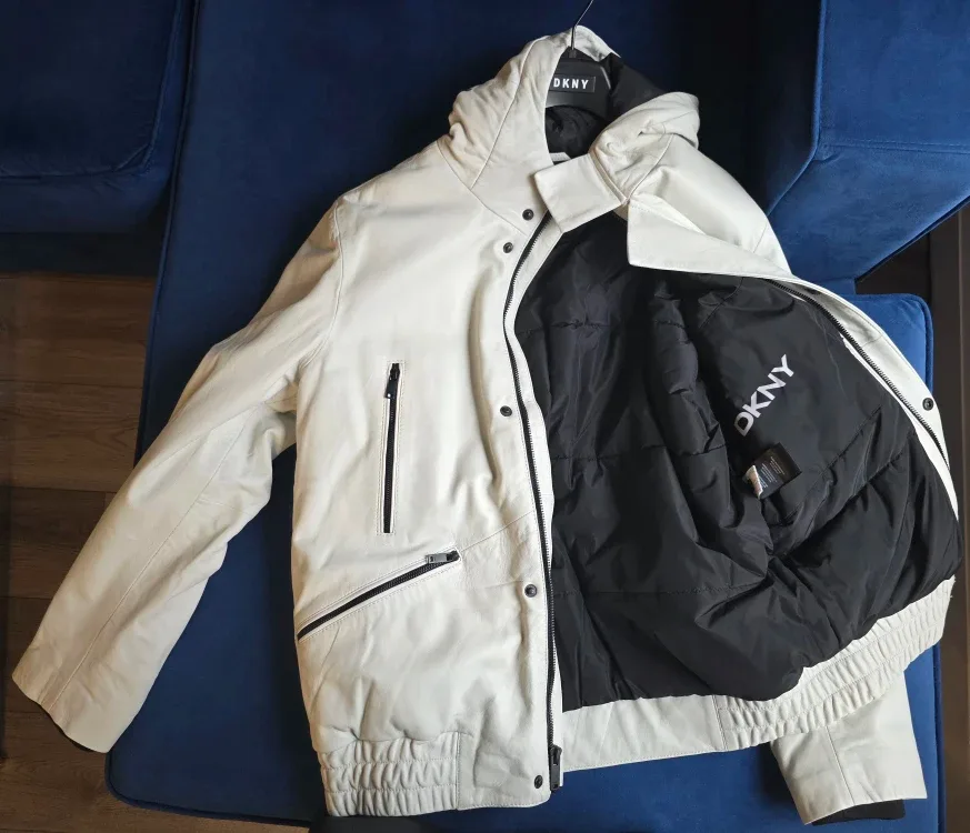 DKNY Men's Leather Jacket (Large) image indicator(2)