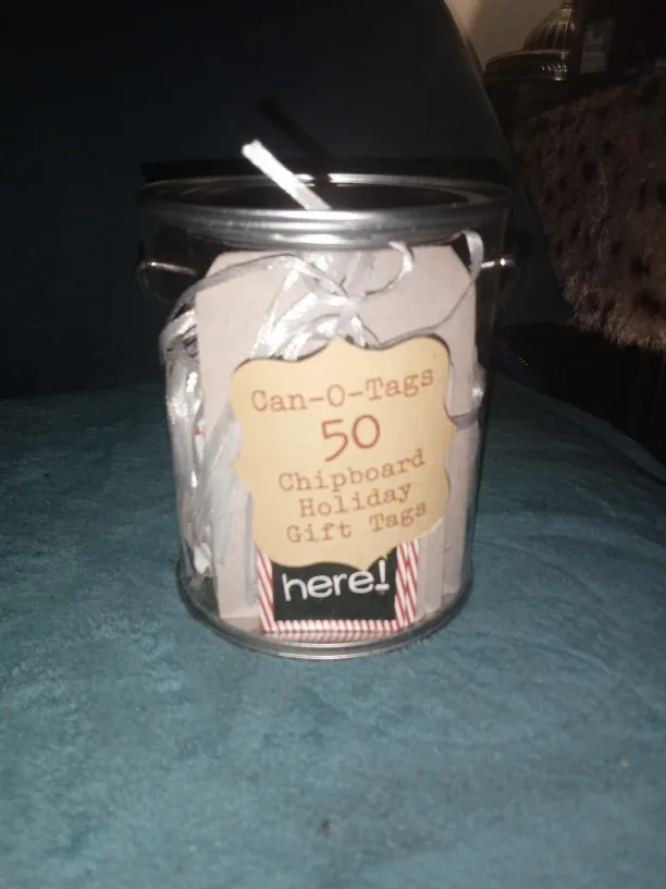 Can-O-Tags 50 Chipboard Holiday Gift Tags