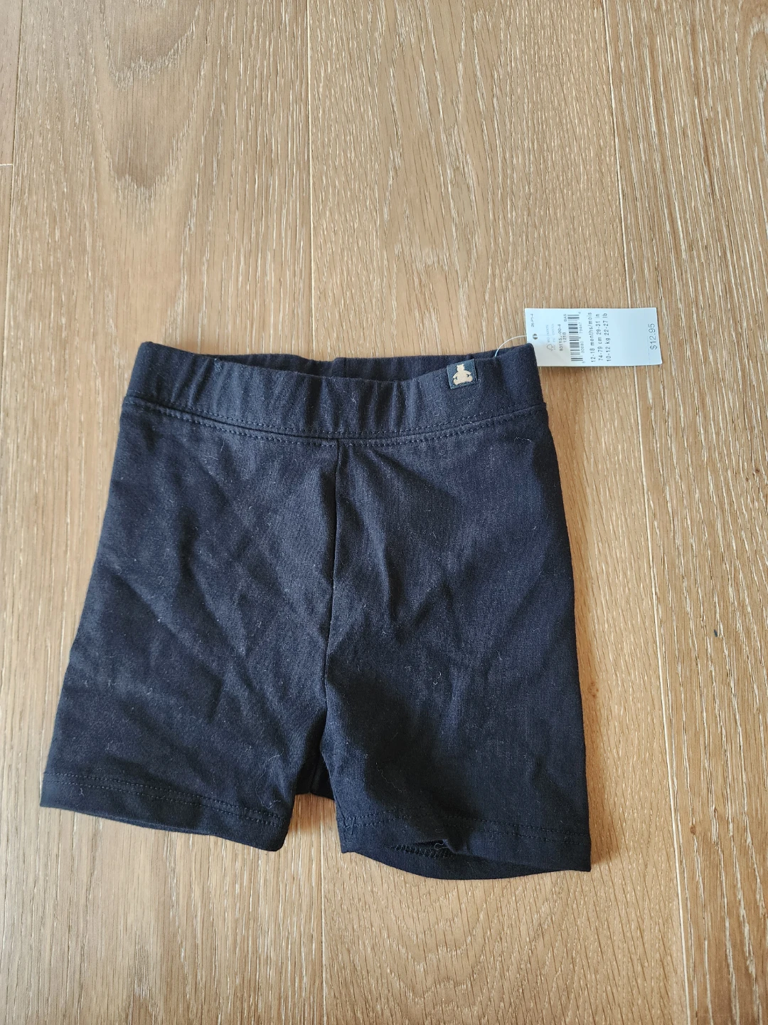 New Baby Gap Black Bike Shorts 12-18 Month