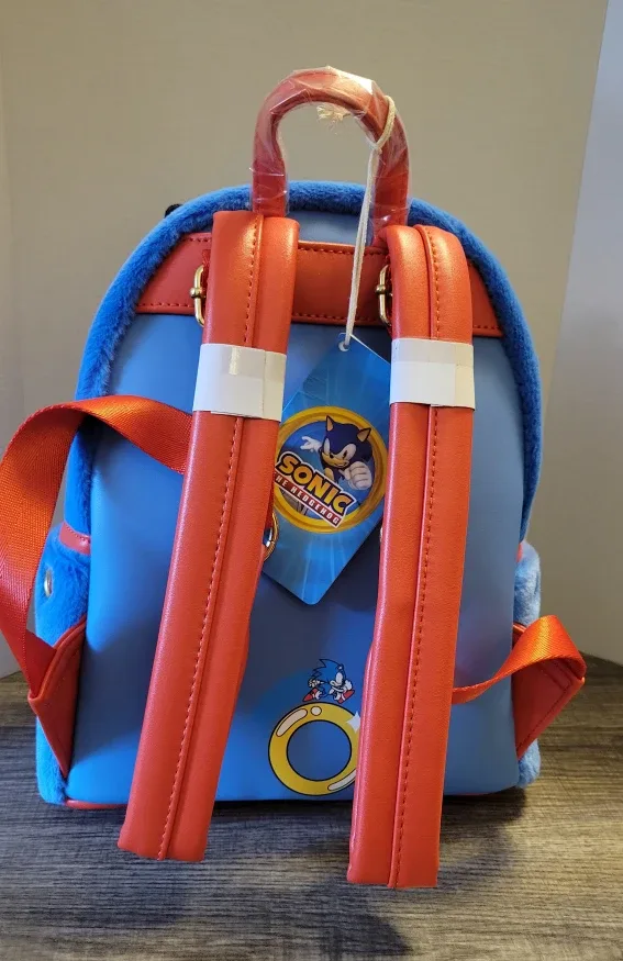 Loungefly Sonic the Hedgehog Faux Fur Backpack image indicator(6)