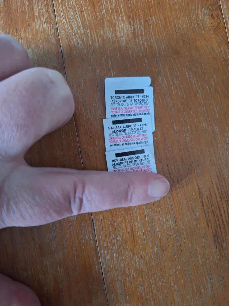 McDonald's monopoly tiles - airports