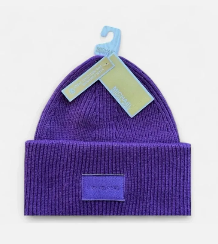 Michael Kors Purple Beanie - New with Tags! image indicator(3)
