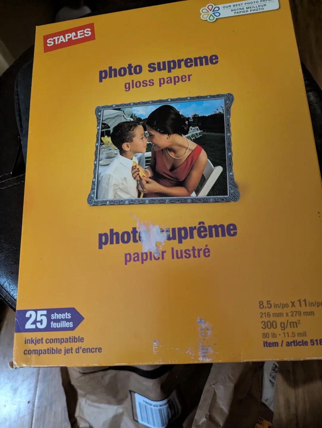 Staples Photo Supreme Gloss Paper, 25 Sheets thumbnail