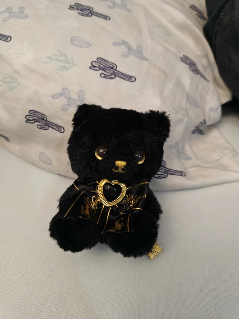 Twinkle Funny Black Bear Mini Plush - photo 4