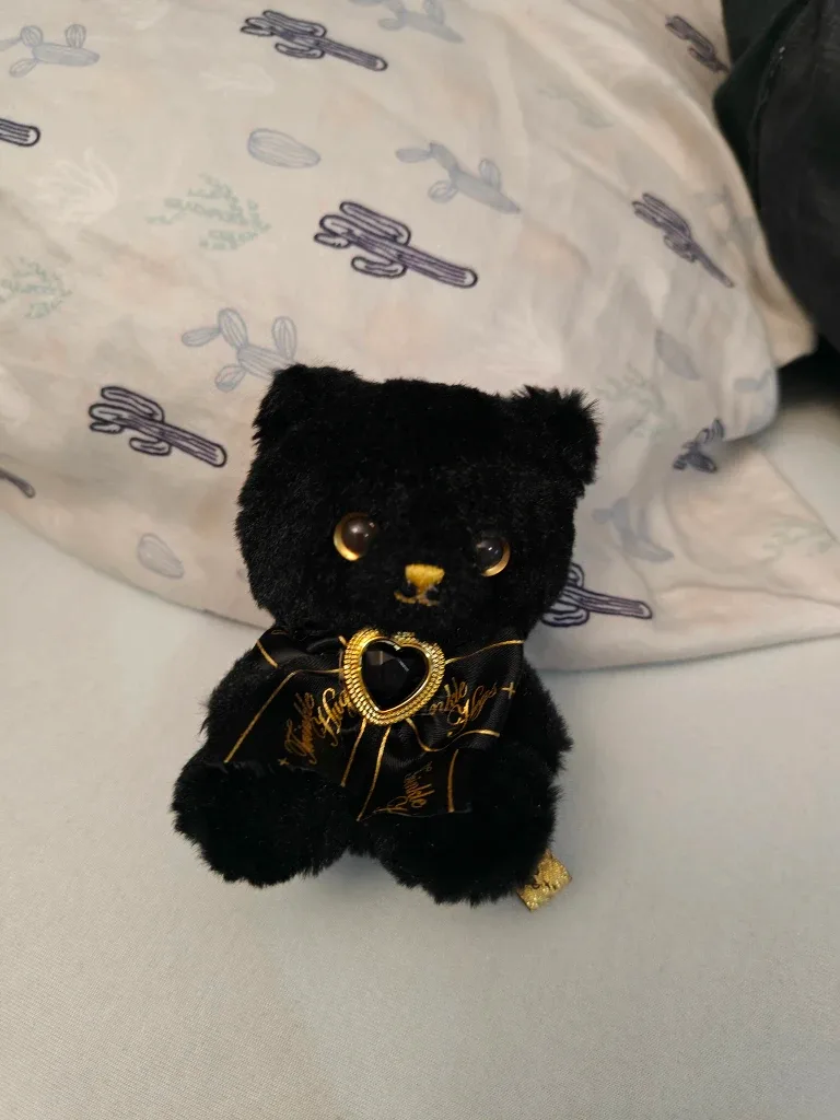 Twinkle Funny Black Bear Mini Plush image indicator(4)