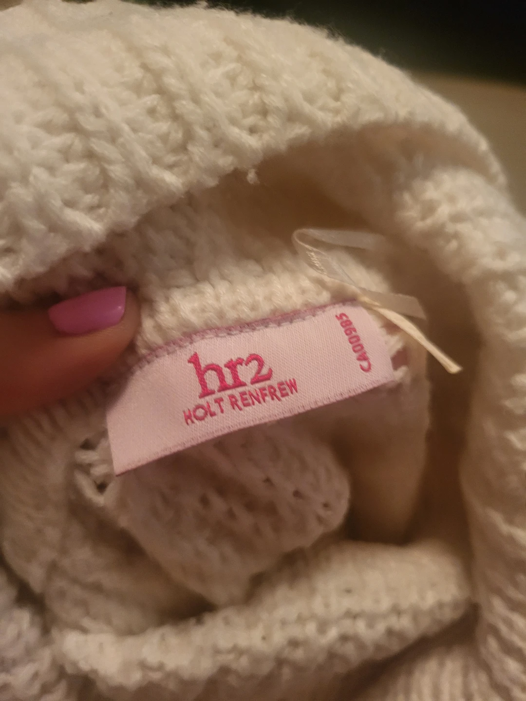 Holt Renfrew hr2 Cream Knit Sweater - photo 2