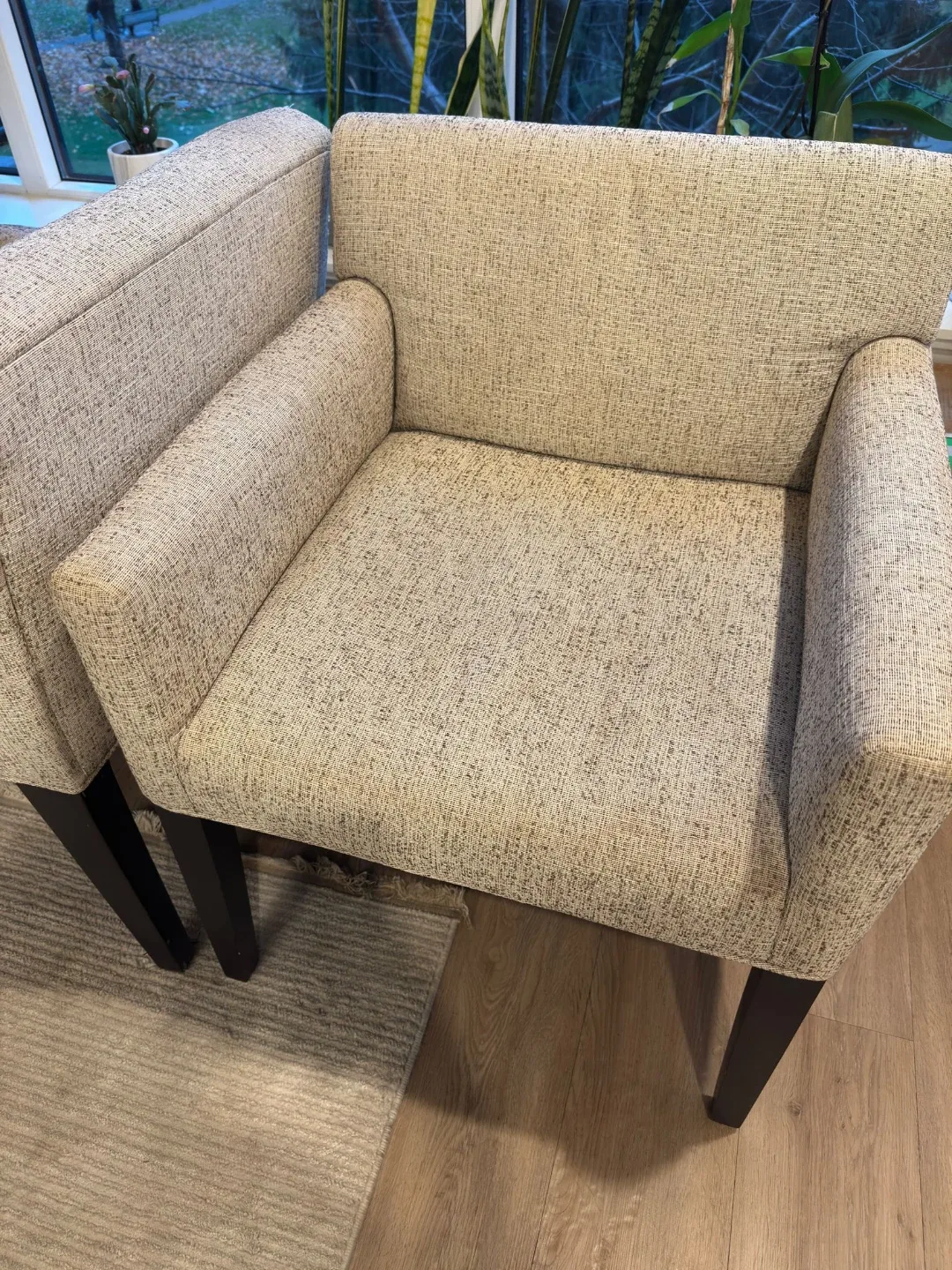 Upholstered Armchair 2x - Neutral Colour