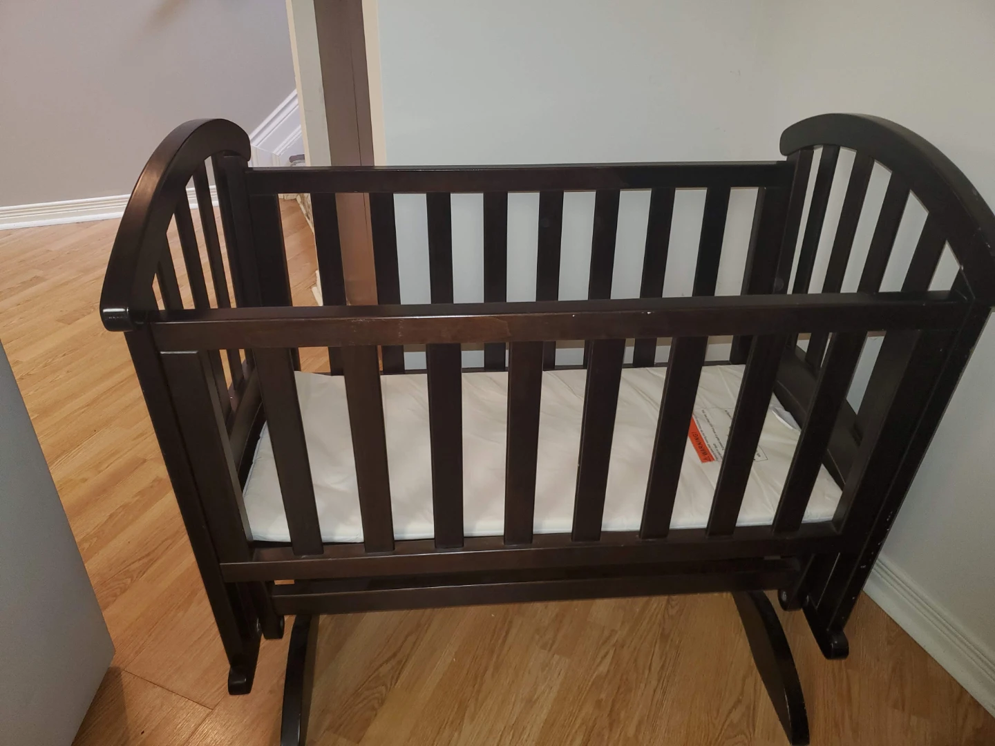 Dark Brown Baby Bassinet