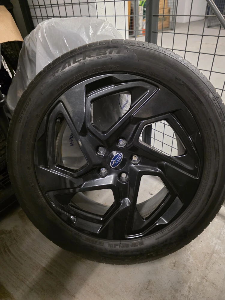 OEM Crosstrek Onyx 18" Wheels + Falken M+S 225/55R18 Tires