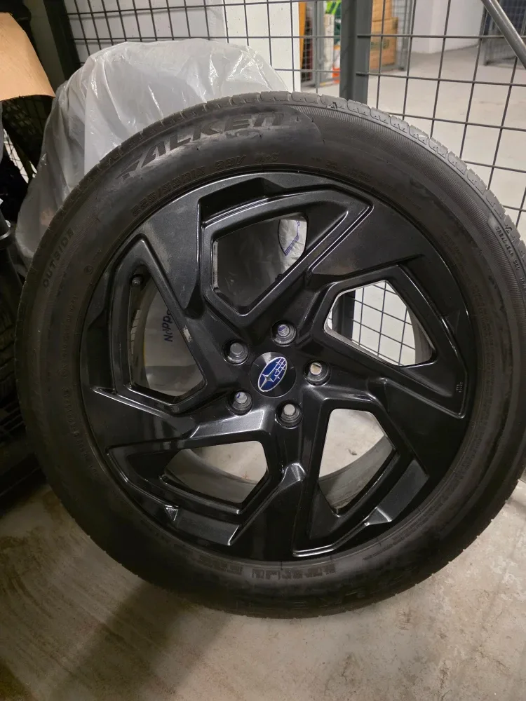 OEM Crosstrek Onyx 18" Wheels + Falken M+S 225/55R18 Tires