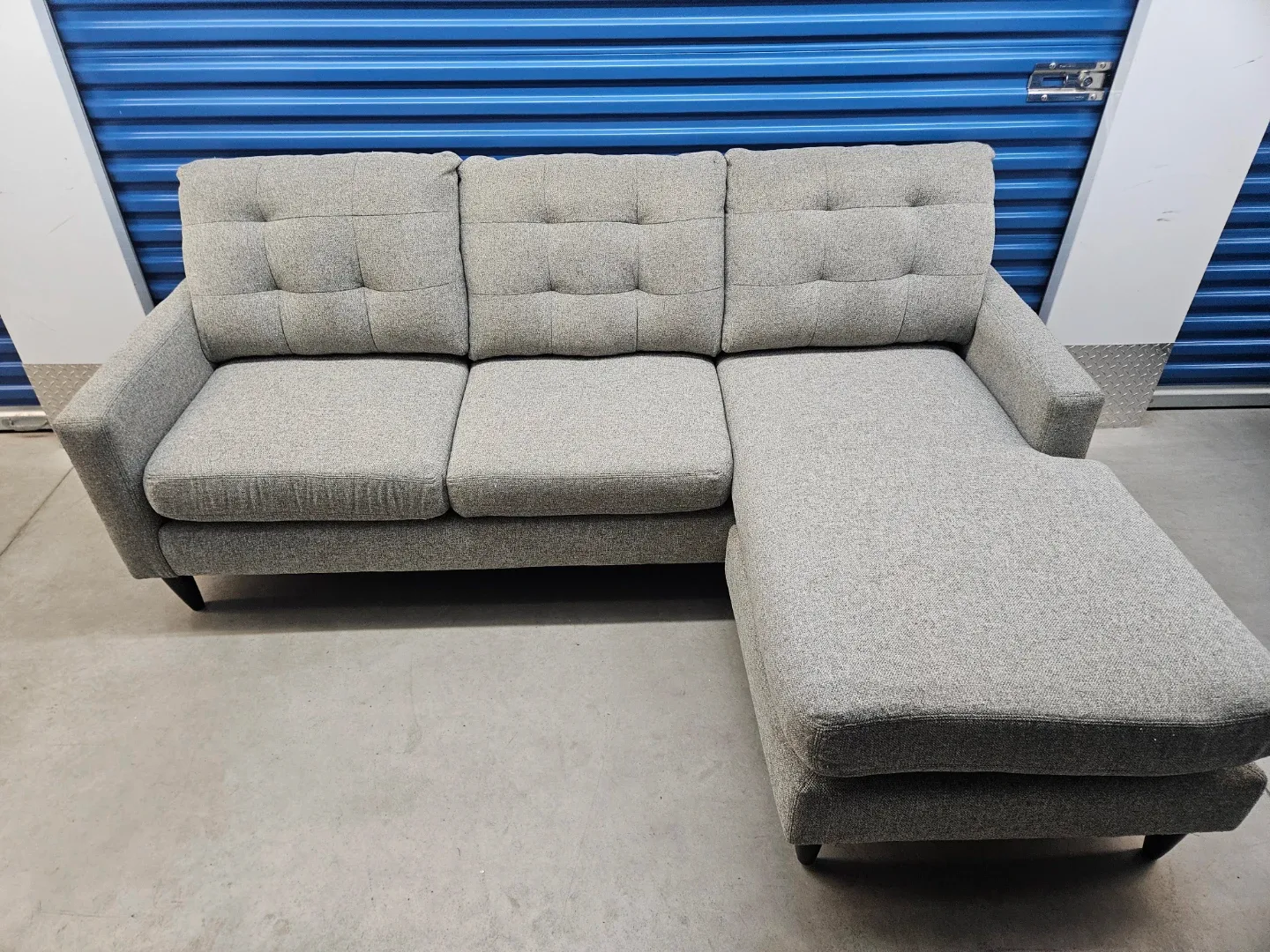 Light Grey reversible L shape sofa