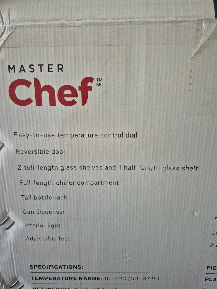 Master Chef Chest Freezer - White image indicator(2)