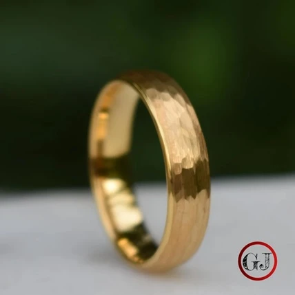 men golden tarnish free ring (comes with ring box)