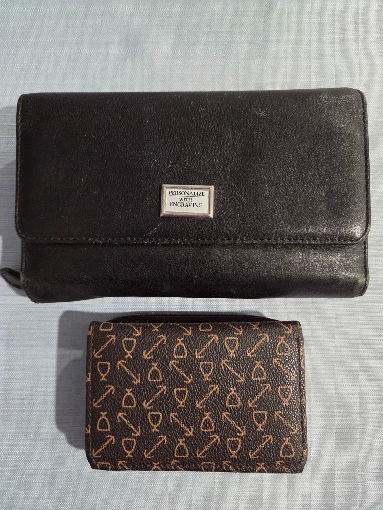 Two Wallets - Black & Brown