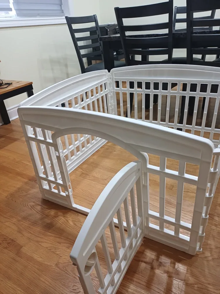 White Foldable Dog Playpen- Brand new image indicator(2)