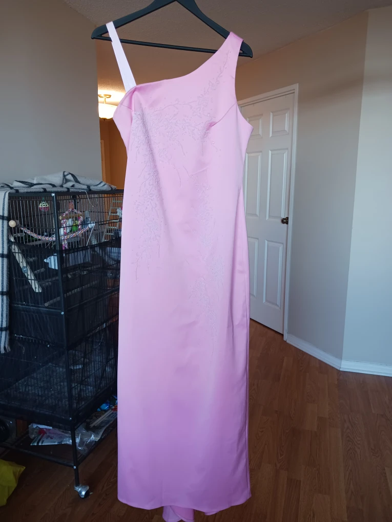 Pink One-Shoulder Formal Dress - photo 2