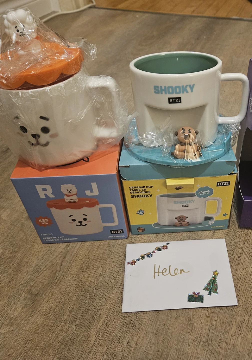 BT21 Miniso Ceramic Cup - RJ & Shooky