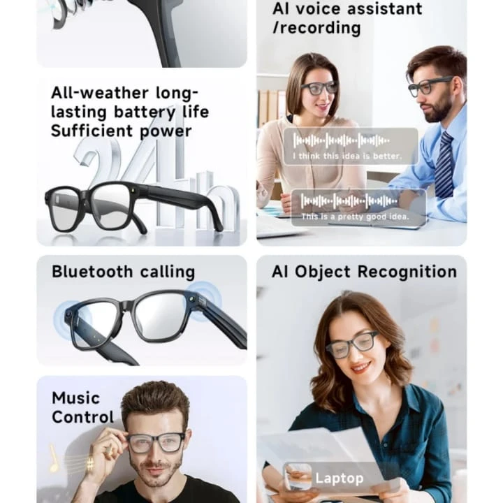 Smart AI glasses 8mp camera - photo 3