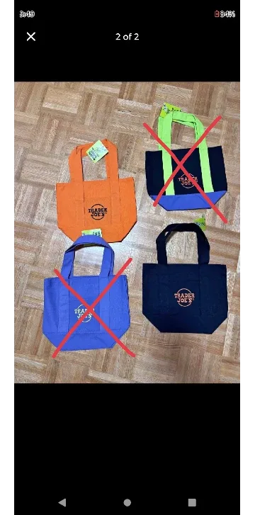 Trader Joe's Mini Tote Bag image indicator(3)