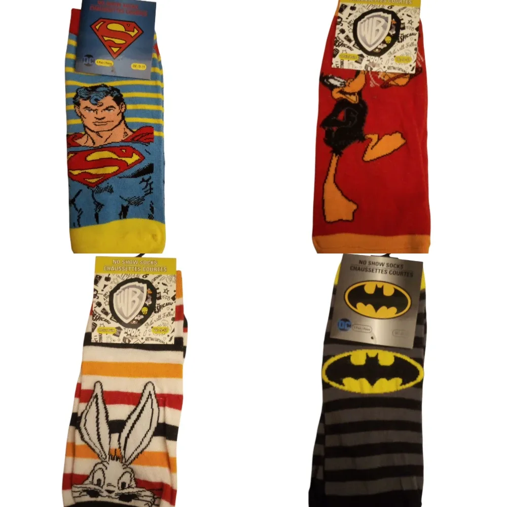 DC Comics Socks (Size W 9-11) 4 pairs thumbnail