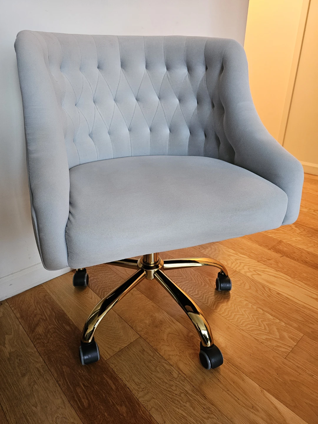 Desk Chair: Gray Velvet - photo 4