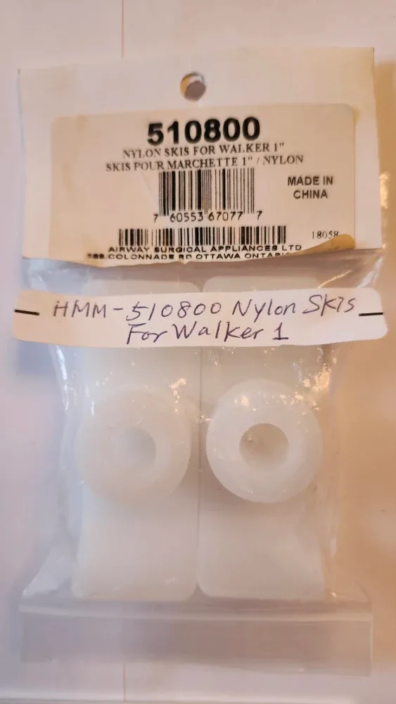 Airway Surgical Nylon Skis for Walker 1"