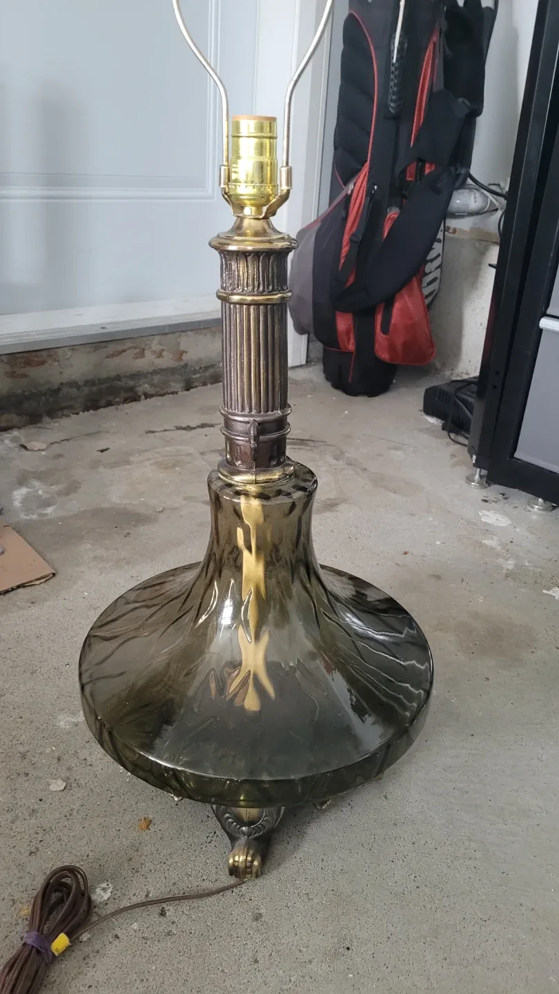 Vintage Style Glass Table Lamp