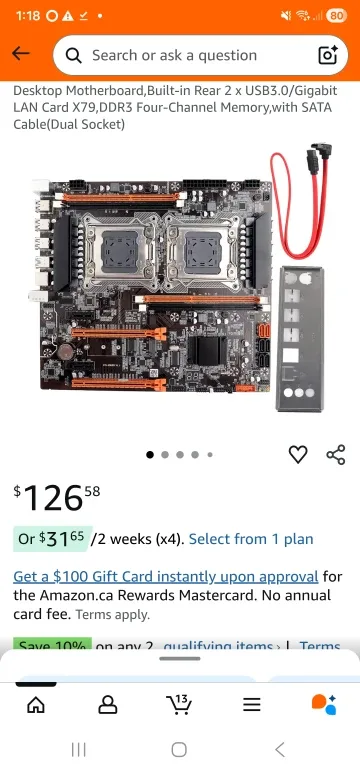 Gaming Motherboard + 2 Server CPUs + 32GB Server RAM + GPU image indicator(2)