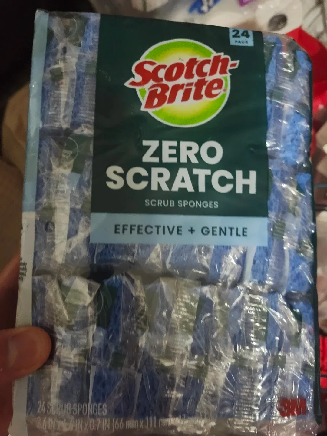 Scotch-Brite Zero Scratch Scrub Sponges - 24 Pack thumbnail