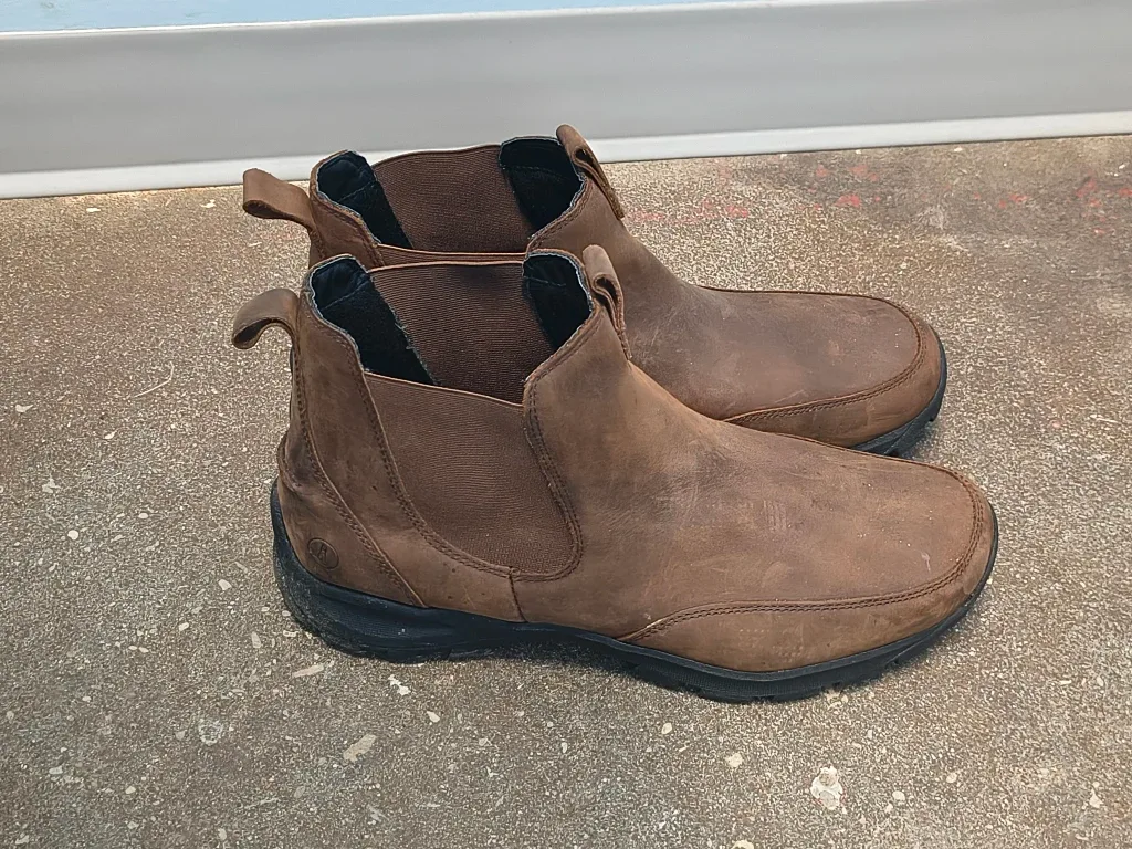 Lands' End Brown Leather Chelsea Boots size 12 men