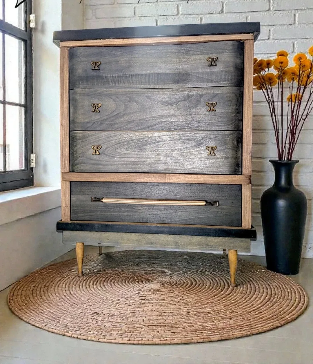 Mid-Century Modern Tallboy Dresser (Refinished!)