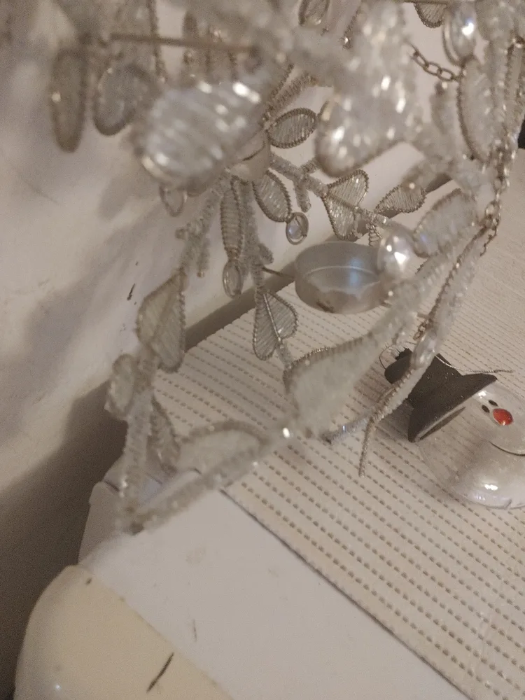 Beaded Snowflake with tea light image indicator(3)