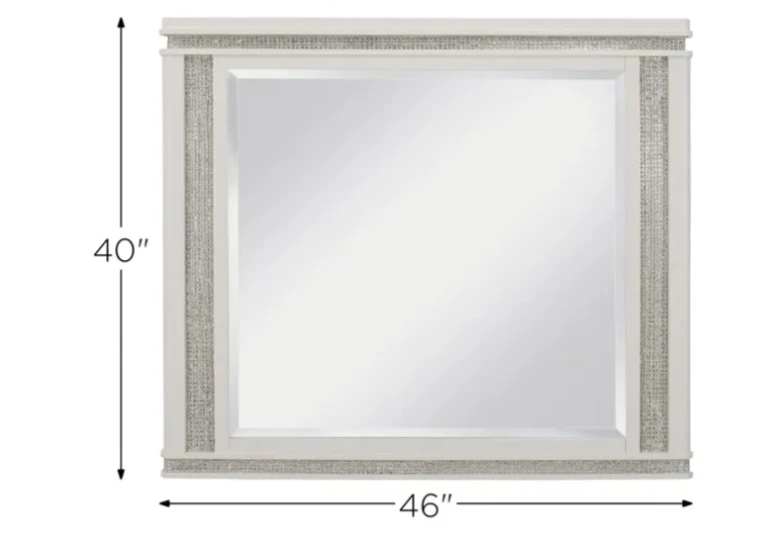 BEST OFFER!!!!!Glamorous Mirror, White, 40x46 inch - photo 3