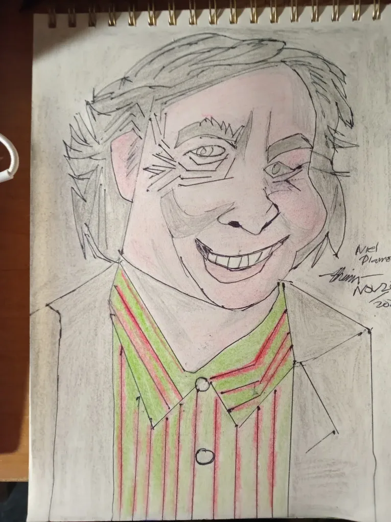 Niel Diamond Drawing Illustration by Custom Artist Sherwin image indicator(3)