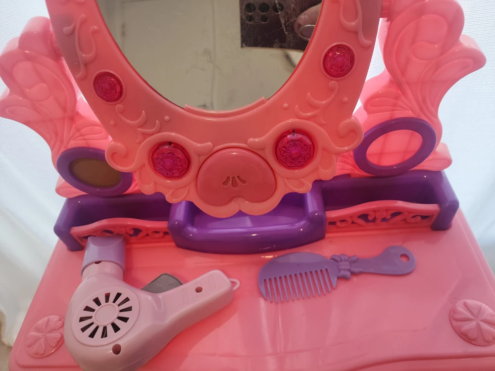 Kids Pink & Purple Vanity Table with Accessories - photo 4