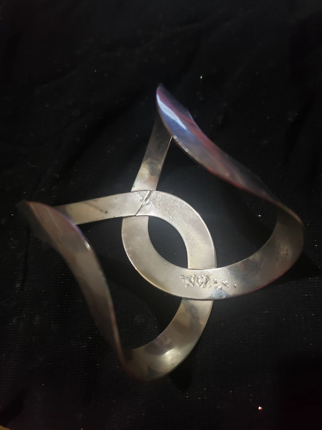 Silver Tone Bracelet. Cuff style - photo 2