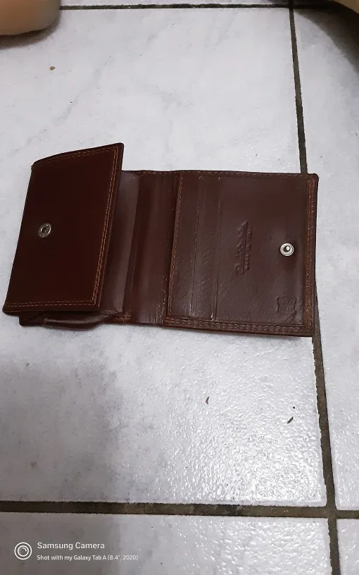 Daniele Bastiani Brown Leather Wallet, made in itsly image indicator(2)