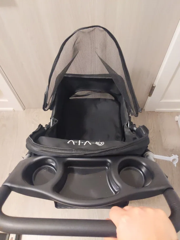 VIVO Black Pet Stroller image indicator(4)